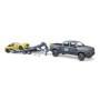 Bruder masina de teren RAM 2500 si masina de curse Roadster